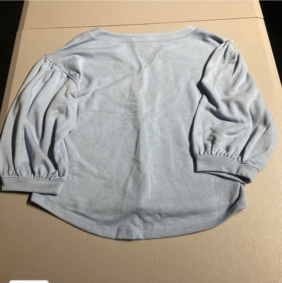 A.N.A Light Blue Puff Sleeve Lightweight Sweater Women's Small S Crew Neck EUC - Picture 5 of 8